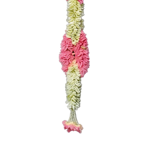 Artificial Flower Garland Sakad Ladi Pink <b>White</b> Decorative <b>Hanging</b> Floral String for Wedding Festival Home Decor - Product Image 2