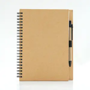 Cheap Flabely Pristickerotebook Eco-friednly Paper Printed Notebook with Pen CN;GUA -3b83