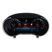 Yuefu Tableau de bord numérique LCD 10,25 pouces, cockpit virtuel, plastique noir pour Mercedes Benz Classe C GLC 2015-2019