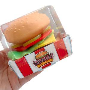 YOUYI Creative Hamburger <b>Squishy</b> Funny Prank Stress Relief Squeeze Fidget <b>Toy</b> Simulation TPR Material for Kids Ages 8-13 - Product Image 1