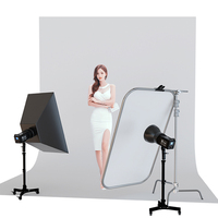 KAZHI Heavy Duty Réglable Photographie Trépied Pliant Poulie Caméra Lumière Stand Roue Lampe de Poche pour Softbox Photo Studio