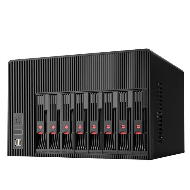 8-bay Chassis N5095 Quad-corstoragserver Gigabit NIC FreeNAS TrueNAS