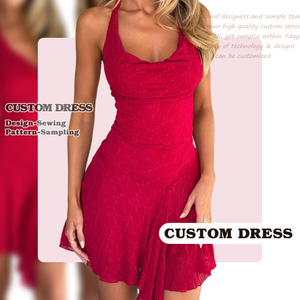 Abiti Eleganti da Donna in Pizzo a Rete Stile Y2K Sexy, Nuovi Arrivi Primavera, Alta Qualità, Collo Halter, Vita Alta, per l'Europa - Product Image 1