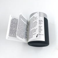 Autocollants en papier adhésif imperméables durables, impression offset CMYK/Pantone, étiquettes d'avertissement multilingues, exportation mondiale, artisanat de bougies