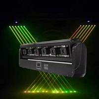 Barre laser LED RGB polychrome à six yeux Dmx512 Control Dj Disco Club Stage Laser Moving Head Laser Light