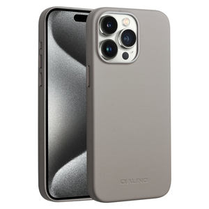 QIALINO Design personnalisé étui en cuir de téléphone fait à la main Snap On Back Cover pour iPhone 15 16 <span class=keywords><strong>Pro</strong></span> Max étui mince antichoc Magsafe - Product Image 5