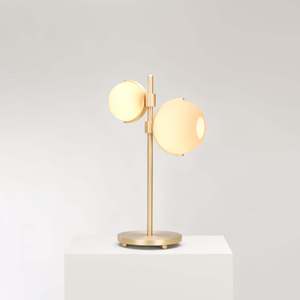 Lampe de table sphérique en verre moderne, source de lumière LED, base E27, commande par interrupteur, éclairage décoratif pour chambre à coucher - Product Image 1