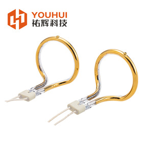 ฮีตเตอร์อินฟราเรดคลื่นสั้นแบบชุบทอง 90 องศา ยี่ห้อ Youhui สำหรับงานเชื่อมพลาสติกและอุ่นก่อนเชื่อม หลอดควอตซ์ - Product Image 2