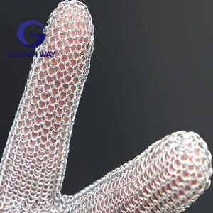 Guantes de seguridad de acero de carnicero de malla metálica de acero inoxidable baratos de grado alimenticio 5 para carnicero anticorte usando - Product Image 3