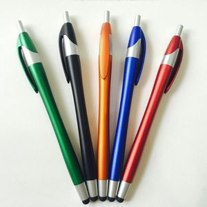 2 in 1 Capacitive Tip Click Plastic Ballpoint <b>Pen</b> Multi Color Two Tone <b>Retractable</b> Advertising Touch Screen <b>Pen</b> Custom Logo - Product Image 4