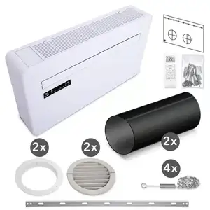 Monobloc air conditioner system with heat pump dc inverter 10000btu