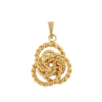 36022 Xuping 24 К кольцо с золотым покрытием, металлическое ювелирное изделие твист дизайн кулон ювелирные изделия для ожерелья
