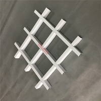 Precio de costo Material de construcción Techos artesonados Colgando Rejilla de techo de aluminio Techo falso para decoración de interiores