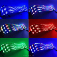 WS2812B RGB Flexible 16x16 8x32 256Leds Pixel Panneau Matrice Écran Led Module WS2812 IC ECO Adressable Individuellement DC5V