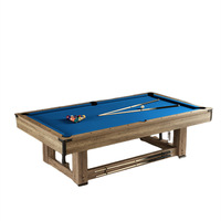 Table de billard de style américain pour usage domestique et commercial, plateau haute densité / marbre, aucun assemblage requis, multifonctionnelle 3-en-1