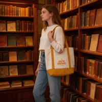 Sacs fourre-tout réutilisables en toile grande taille vierges pour femmes élégantes – Vente en gros