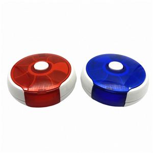 Portable Circular Rotating Pill Organizer with 7 Compartments PP Material Solid Color Design Model YH765 <b>for</b> Home & Outdoor Use - Product Image 4