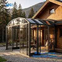 Abri de piscine motorisé rétractable professionnel sur mesure avec enveloppe en verre télescopique robuste pour projets commerciaux