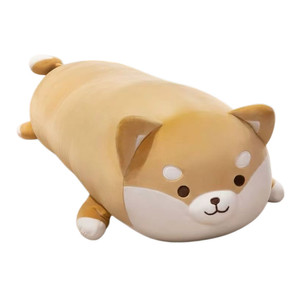 Almohada de cuerpo entero de Shiba Inu adorable, suave, de peluche, con funda extraíble, animal de peluche <span class=keywords><strong>para</strong></span> <span class=keywords><strong>dormir</strong></span>, regalo - Product Image 1