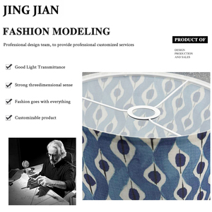 Cao cấp xếp li vải sàn đèn bao gồm khung chống ẩm kim loại Chụp đèn khung - Product Image 6