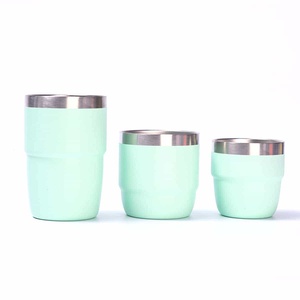 Cross-border 304 Stainless Steel Vacuum Car Cup <b>Three</b>-Piece Set Mini Milk Cup Lid Portable Household Use 6-12 <b>Hours</b> Thermal - Product Image 4