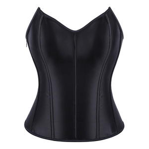 Corset Overbust Steampunk Gothique en Similicuir pour <span class=keywords><strong>Femme</strong></span>, Style Vintage <span class=keywords><strong>Pirate</strong></span>, Lingerie <span class=keywords><strong>Bustier</strong></span> Burlesque, Gaine Amincissante, Grande Taille - Product Image 1