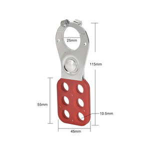 <span class=keywords><strong>Cadenas</strong></span> de sécurité à crochet en acier 26 mm à <span class=keywords><strong>prix</strong></span> avantageux pour utilisation par plusieurs travailleurs – Verrouillage multiple de sécurité - Product Image 2