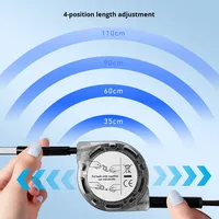 Kabel Data 5-In-1 pengisian daya cepat, kabel Data Pd 60W Flash 1 in 3 tipe-c pengisian daya kabel hadiah mobil TPE untuk ponsel