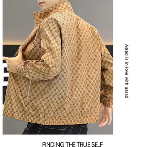 Manteau Homme Printemps Automne <span class=keywords><strong>Hiver</strong></span> Little Bee – Nouveau Style Européen Col Baseball Tendance Marque Haut de Gamme Épaisseur Légère Populaire et à la Mode - Product Image 3