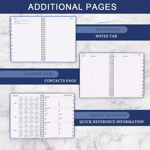 Agenda 2026 : Nouveau Tableau de Planification, Manuel d'Efficacité à Une Page, Calendrier Quotidien, Bloc-notes, Logo Personnalisable - Product Image 5