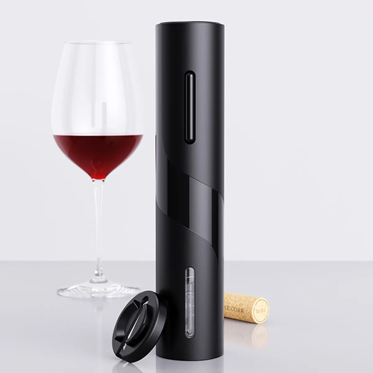 مفتاح النبيذ الأوتوماتيكي بشعار مخصص مفتاح زجاجات النبيذ الكهربائي مفتاح النبيذ الأحمر