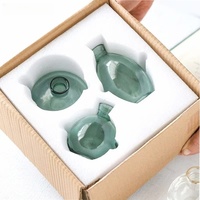 Vase décoratif en verre de couleur personnalisée pour table, décoration intérieure, mini vase rond de style européen pour mariage, fleurs simples