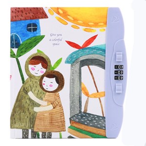 Bán Buôn Dễ Thương Kawaii A6 Bìa Cứng Máy Tính Xách Tay Cho Các Trường Học Sinh Viên Sáng Tạo Mật Khẩu Khóa Nhật Ký Với Đầy Màu Sắc Trang - Product Image 3