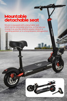 Scooter Eléctrico Todoterreno de 10 Pulgadas a Precio Económico de China, Scooter Eléctrico para Adultos con Control Remoto por Teléfono, NFC, Bluetooth y Música