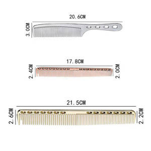 Peignes à <span class=keywords><strong>cheveux</strong></span> antistatiques en aluminium, pour salon <span class=keywords><strong>de</strong></span> coiffure, or rose, <span class=keywords><strong>moins</strong></span> <span class=keywords><strong>cher</strong></span> - Product Image 2
