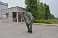 Costume de dinosaure réaliste T-Rex avec pattes cachées pour spectacle sur scène, modèle animatronique pour amusement