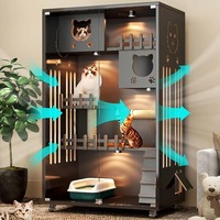 Vente directe usine – Nouvelle villa pour chat en bois massif multicouche, respirante, imperméable et chaude, toutes saisons, grande taille, arbre à chat d'intérieur