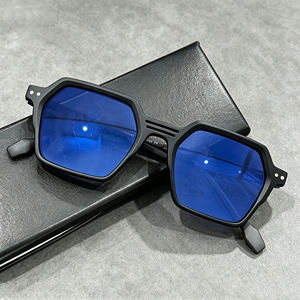 Lunettes photochromiques anti-lumière bleue, lunettes d'ordinateur géométriques hexagonales, lunettes rétro adaptatives à la lumière, verres anti-reflets simples, UV400 - Product Image 6