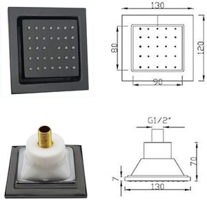 Насадка для душа 3-функциональная регулируемая с большим кузовом - Product Image 4