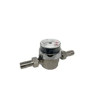 Compteur d'eau DN15 de classe B, à jet unique, type sec, petit format, corps en laiton, fabrication italienne, haute qualité, prix usine