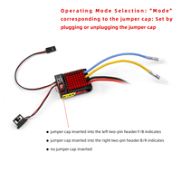 Controlador de Velocidad Electrónico RCXAZ RC ESC 60A para Autos RC 1/10, Rock Crawler, Barcos, SCX10, TRX4, TRX6, CC01, D90