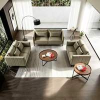 Ensemble de canapés de bureau en cuir moderne - Taille personnalisée pour la maison, le bureau, la chambre à coucher, le salon