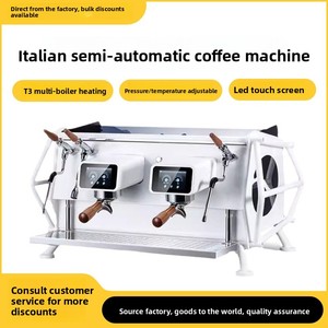 Macchina da Caffè Espresso Professionale Semi-Automatica Bismarck a Doppia Erogazione in Acciaio Inox con Touchscreen LED per Caffetterie - Product Image 2