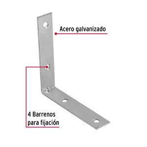 FIERO 3-1/2 \ "X 3-1/2 \" borsa da 24 staffe angolari scatola da 6 unità-connettori e supporti da scaffale - Product Image 2