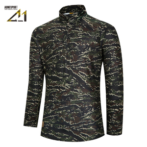 Camisa Táctica de Manga Larga con Camuflaje para Hombre Aonesport, Cuello Alto con Cierre, Ropa para Exteriores - Product Image 2