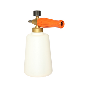 EXW prix 1L réglable neige mousse canon lavage de voiture pistolet blanc bouteille haute pression laiton neige mousse Lance PA mousse Lance - Product Image 3