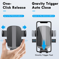 Support de téléphone portable rotatif antidérapant pour voiture, fixation à clip ABS, portable, qualité supérieure, pour grille d'aération de climatiseur, rotation à 360 degrés