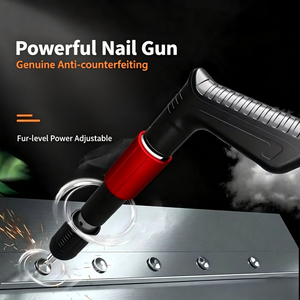 Mini pistola de clavos de 7.3 mm de calibre, con cable, operación con una sola mano, para fijación de bandejas de cables en techos, instalación de aire acondicionado - Product Image 2