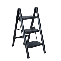 Échelle pliante mobile, chaise pliante, banc de travail, marchepied, échelle domestique en métal, aluminium, acier au carbone, vente en gros