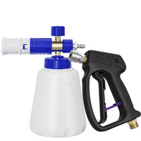 Accessoires de double connecteur de canon à mousse électrique 4500psi pour la sortie de nettoyage à pression pour le canon à mousse de neige de lavage de voiture